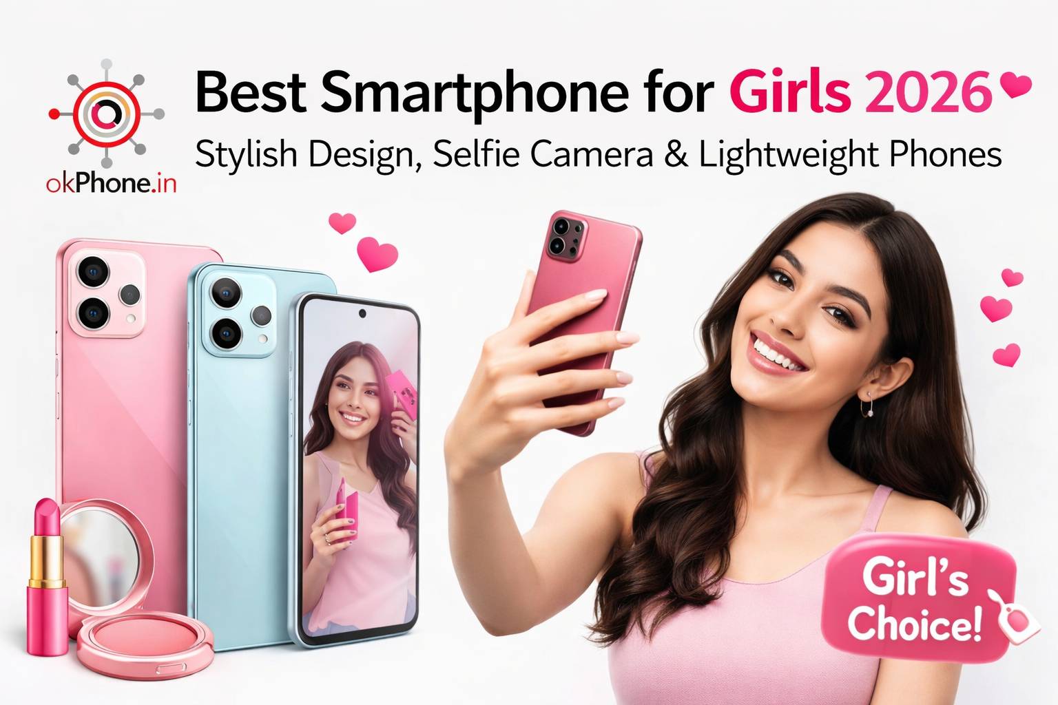 Best Smartphone for Girls 2026 💖 – Stylish Design, Selfie Camera & Lightweight Phones