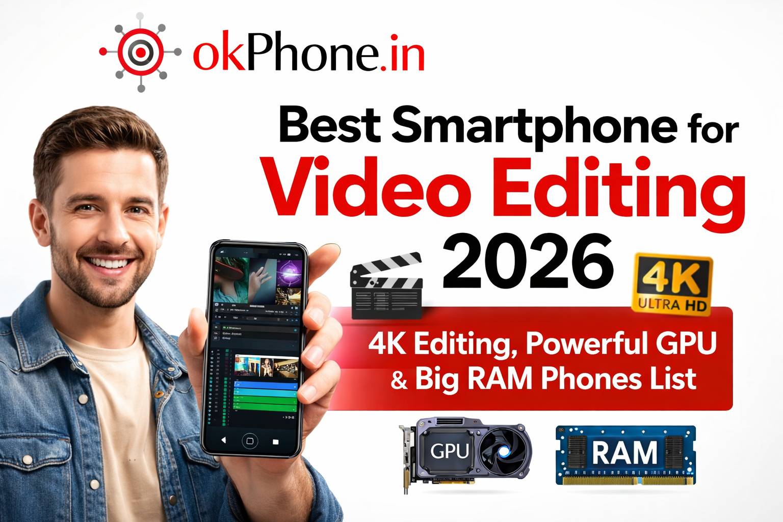 Best Smartphone for Video Editing 2026 🎬 – 4K Editing, Powerful GPU & Big RAM Phones List
